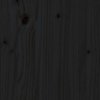 Szafka nocna, czarny, 40x35x61,5 cm, lite drewno sosnowe
