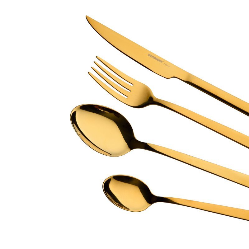 Zastawa stołowa Bergner Sofia Złoto Stal nierdzewna (24 pcs)