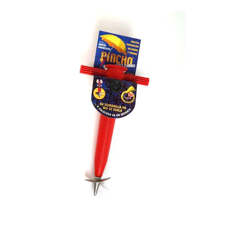 Wkrętak do wbijania parasola Aluminium Czerwony Niebieski Pistacjowy Srebro Żółty Granatowy (32 x 16,5 x 6,50 cm)
