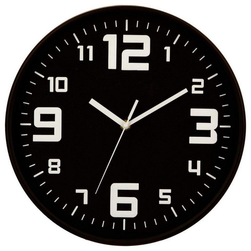 Zegar Ścienny 5five Czarny polipropylen (Ø 30 cm)