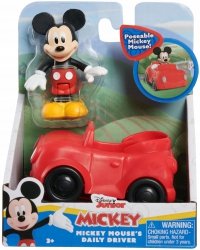 Myszka Miki Mickey Figurka + Pojazd Czerwone Autko