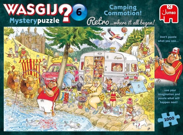Puzzle Retro Wasgij Mystery 6 Na Kempingu 1000 el.