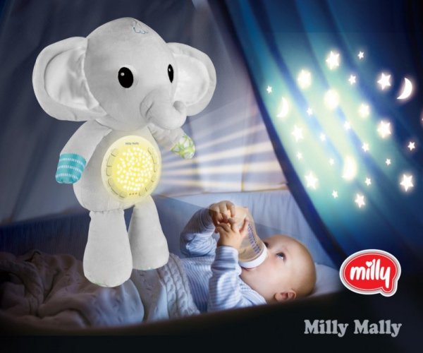 Milly Mally Zabawka pluszowa z Projektorem Milly Elephant