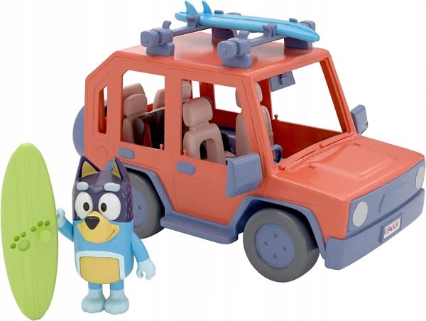 Bluey Blue Auto Rodzinne Samochód + Figurka Bandit