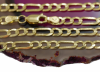 Łańcuch Figaro 60cm kuty złoto 585