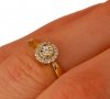 Pierścionek R.9 diamenty 17/0.07ct złoto 585 