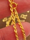 Łańcuszek kordel sznur złoto 585 