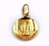Medalik koło 3D Fatima złoto 585 