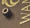 CHARMS  beczka mała czar czerni złoto 585