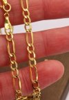 Łańcuch gruby figaro 55cm złoto 585