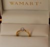 Pierścionek R.10/11 diamenty 1/0.06ct złoto 585 