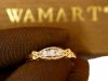  Pierścionek R.15 diamenty 3/0.02ct złoto 585 