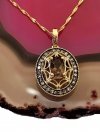Naszyjnik rozeta diament 30/0.19ct złoto 585