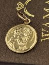 Medalik koło z Jezusem  złoto 585 