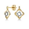  Kolczyki brylanty 24/0,07cT sztyft złoto 585