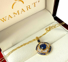 Wisior SZAFIR diamenty 12/0.14cT MARKIZA złoto 585