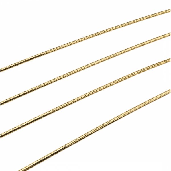 Łańcuch 50cm linka pełna złoto 585 