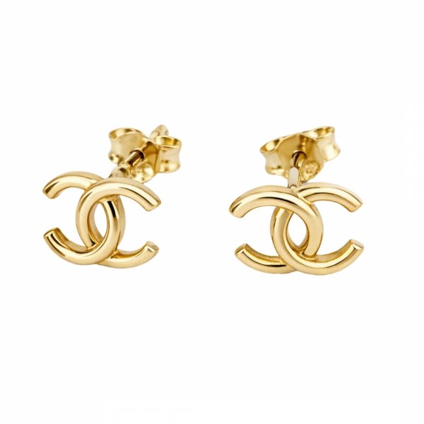 Kolczyki sztyft splecione półokręgi  złoto 585 