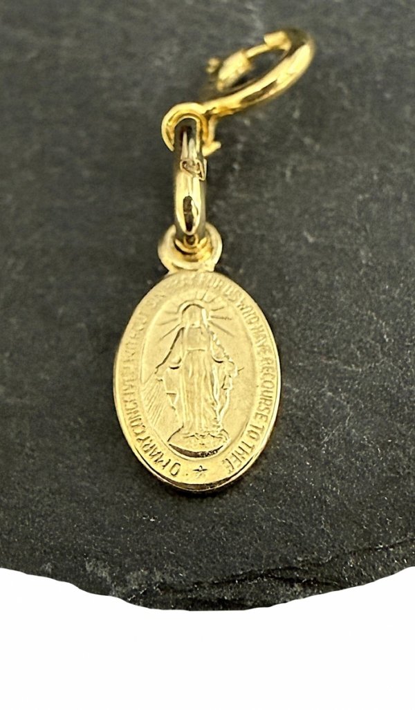  Charms medalik cudowny  przywieszka złoto 585 