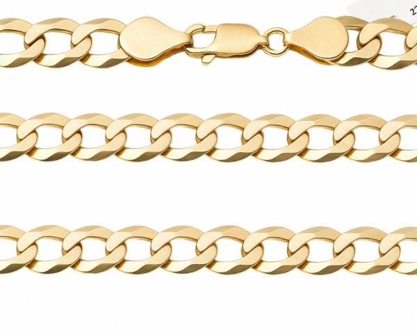 Bransoletka 23,5cm Pancerka 6mm KUTA złoto 585 