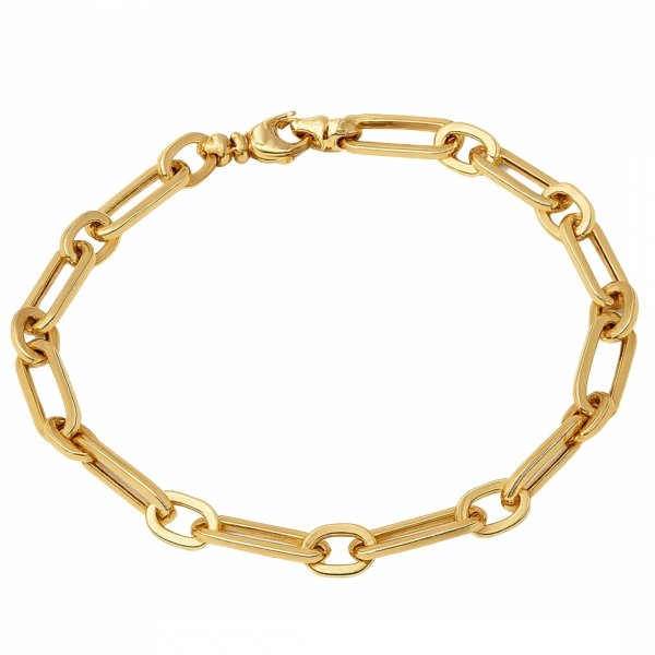 Bransoletka ankier-rolo 21cm  złoto 585