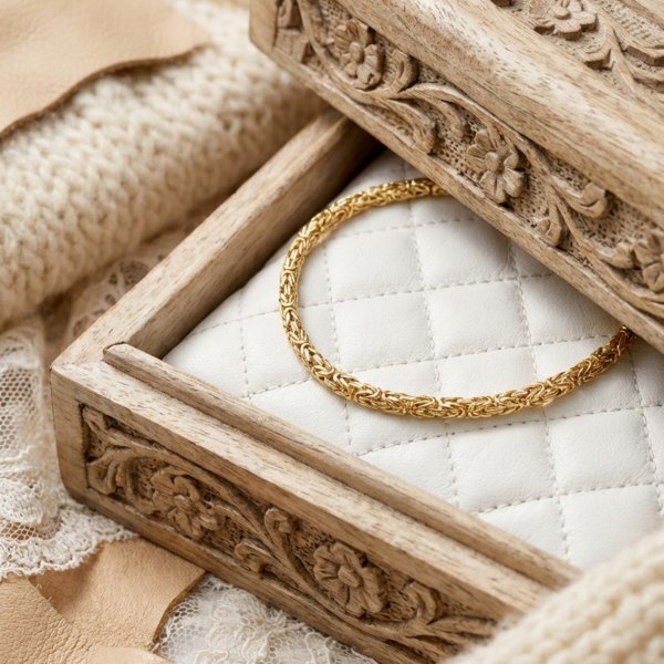 Bransoletka o splocie królewskim złoto 585 