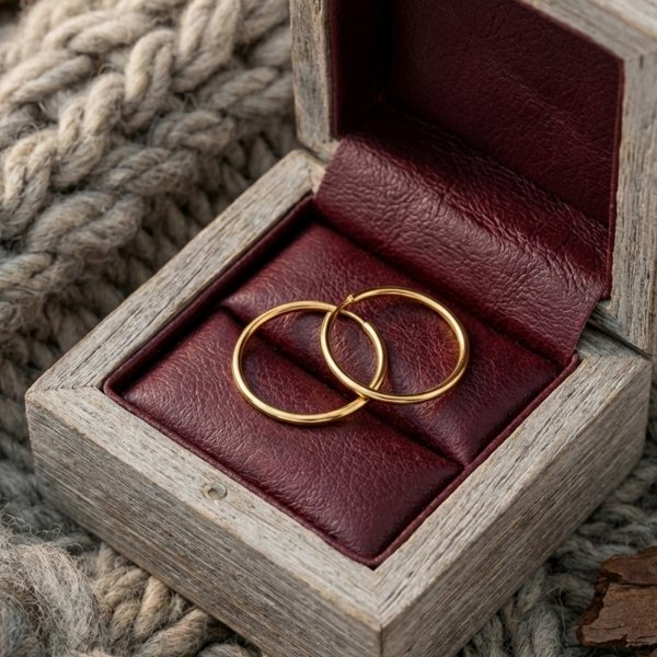 Kolczyki kółka klasyczne małe  złoto 585 