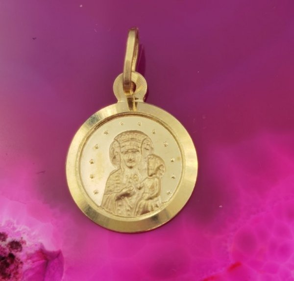 Medalik Częstochowska Złoto 585