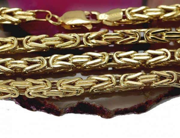 Łańcuch królewski 60cm złoto 585