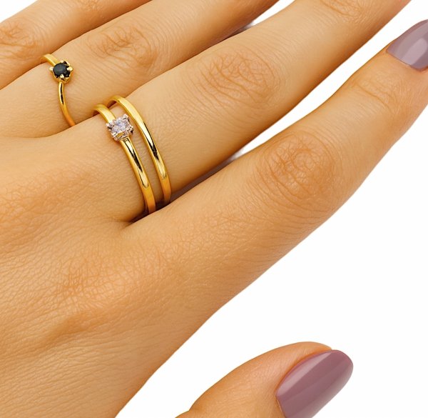 Minimalistyczny pierścionek R.17 złoto 585