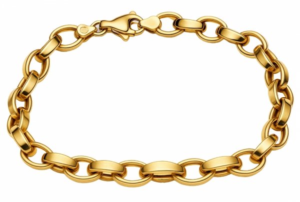 Bransoletka z motywem przestrzennych ogniw złoto 585 