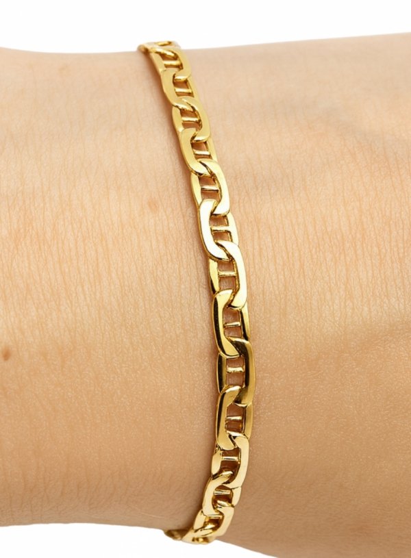 Bransoletka 19cm gucci okazała złoto 585