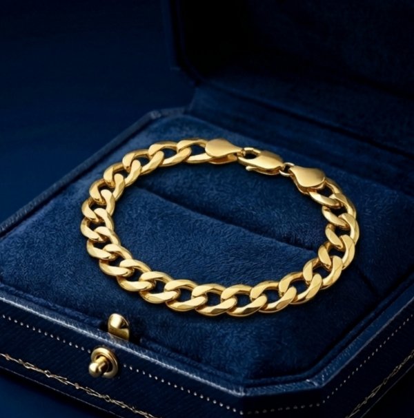 Bransoletka 23,5cm Pancerka 6mm KUTA złoto 585 