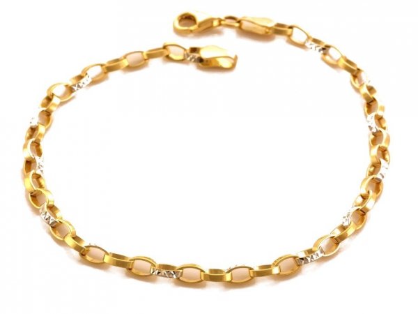 Bransoletka Charms przywieszki 19cm złoto 585 