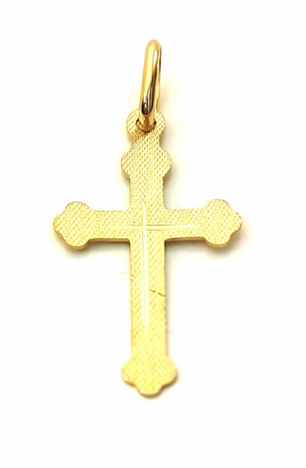 Krzyż retro złoto 585