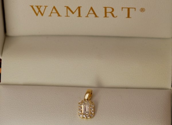 Wisior markiza biała wamart złoto 585 prezent