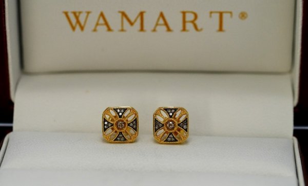 Kolczyki diament 26/0,08cT złoto 585