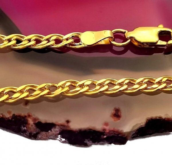 Bransoletka 19cm Monaliza gęsta złoto 585