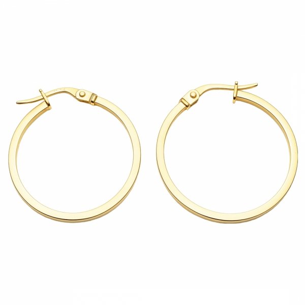 Kolczyki koła 2.5cm złoto 585