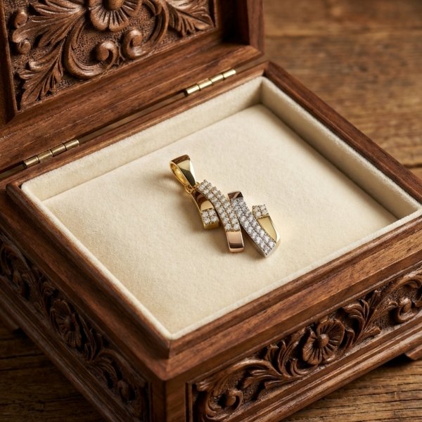 Wisior pełny sztaby trzy kolory  złoto 585 