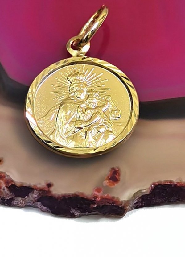 Medalik Częstochowska złoto 585 
