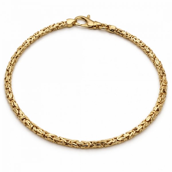 Bransoletka o splocie królewskim złoto 585 