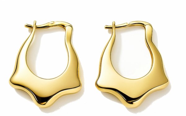 Kolczyki przestrzenne  złoto 585