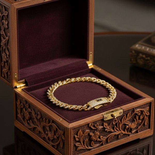 Bransoletka Wężowa Rombo 20 cm złoto 585