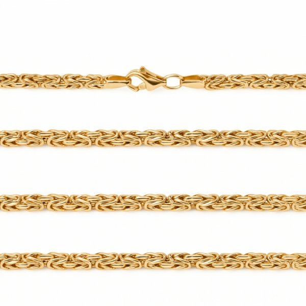 Łańcuch królewski 60cm złoto 585