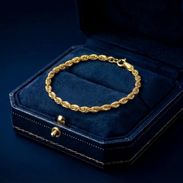 Bransoletka łańcuszkowa splot irydia  złoto 585