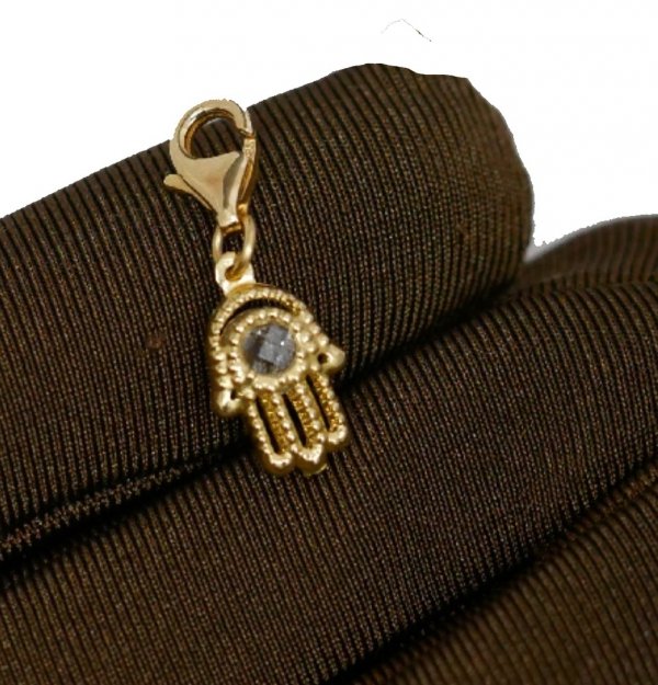 Charms przywieszka ręka Fatimy talizman złoto 585