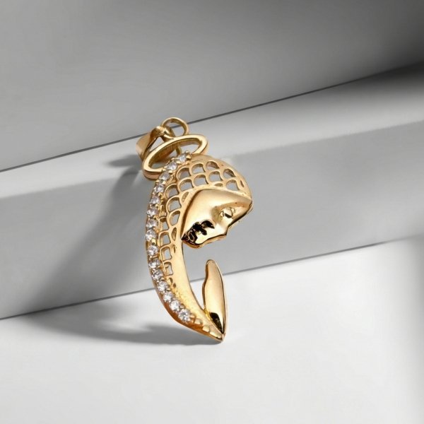 Medalik ażurowy wizerunek Fatimy złoto 585 