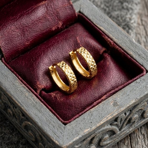  Kolczyki koła diamentowane złoto 585