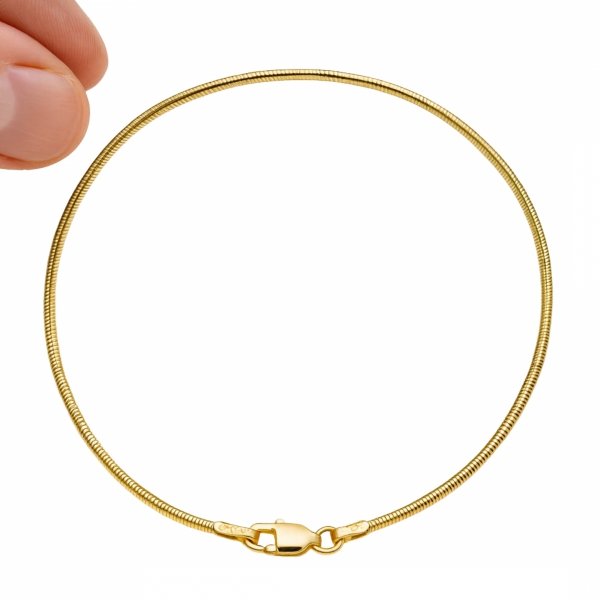 Bransoletka 19cm o splocie linka złoto 585